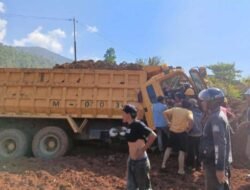 Dump Truck PT Magatti Alami Kecelakaan di Areal Pertambangan PT CLM