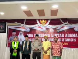 Beragam kegiatan sambut HUT Bhayangkara, Polres Lutra Gelar Doa Bersama Lintas Agama