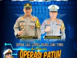 Tekan Angka Kecelakaan, Polres Luwu Timur Gelar Operasi Patuh Pallawa