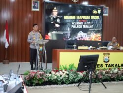 Kapolda Sulsel Kunjungan kerja di Polres Takalar