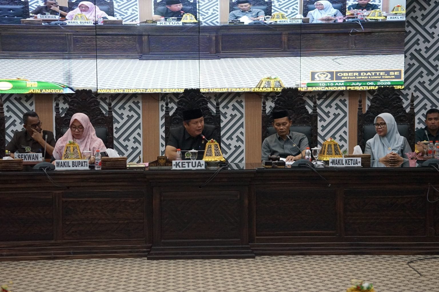 wabup pandangan umum fraksi