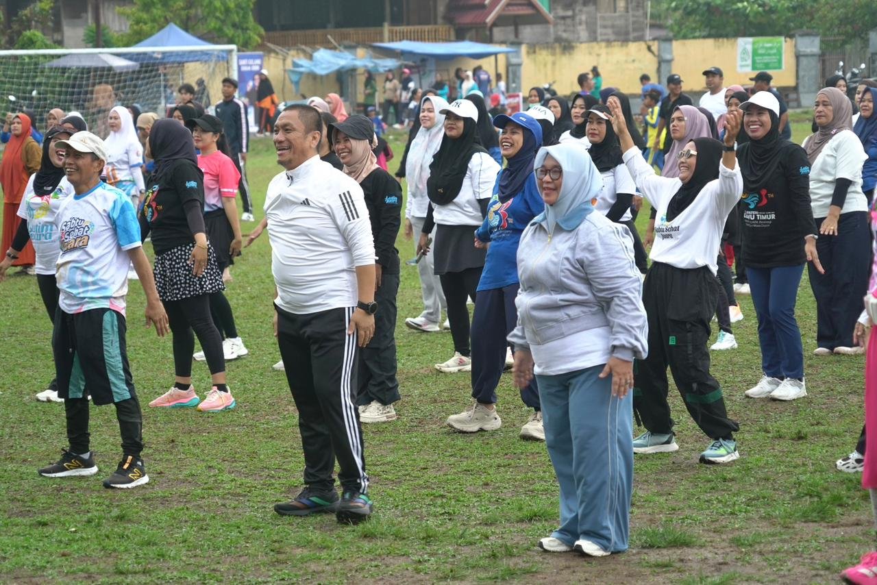 Safari Sabtu Sehat Juara Sasar Kecamatan Wotu, Ajak Masyarakat Biasakan Hidup Sehat